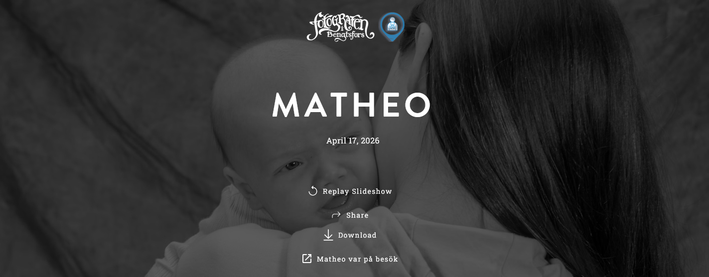 Vi har skapat ett bildspel Och i slutet kommer det riktigt roliga